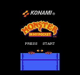 Monster in my Pocket Title Screen